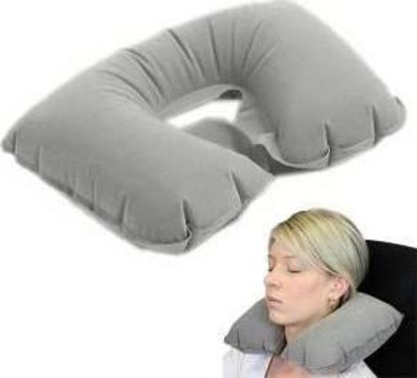 Şişme Seyahat Yastığı Gri Lacivert - Image 1