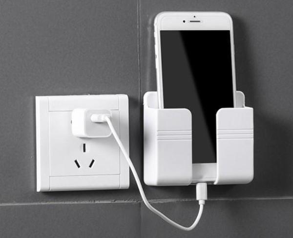 Telefon ve Kumanda Standı Plastik Krem Renk - Image 1