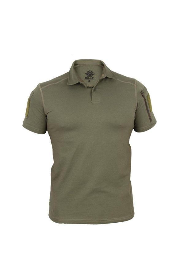 Safari Avm Taktikal Haki Polo Yaka Mil-Le Tişört - Image 1