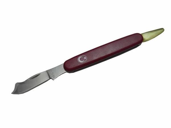 MY 004 Bağ / Bahçe/ Aşı Çakı Bıçağı 20 cm - Türk Bayraklı Plastik Sap - Image 1