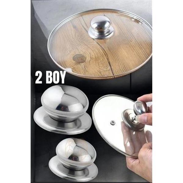 BUĞZ Tencere Tava Tepesi Tencere Tava Kapağı Tutucu 2 Boy - Image 1