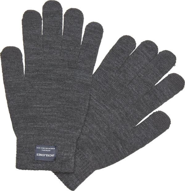 Jack&Jones Henry Knit Gloves Erkek Gri1 Eldiven 12158446-73 - Image 1