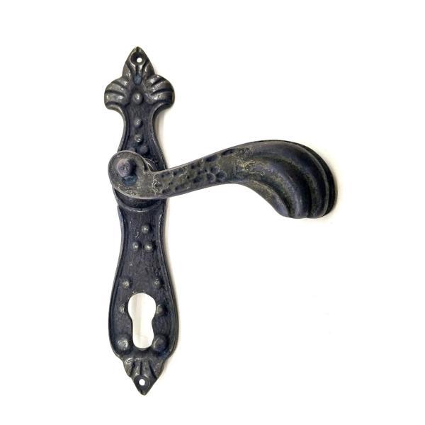 Antika Tarz Dekoratif Pirinç Mevlana Oda Kapı Kolu - 228x48 mm, Oksit - Image 1
