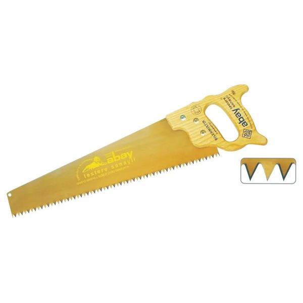 Abay Sarı Çelik Pala Testere 50 cm - Ahşap Sap - Image 1