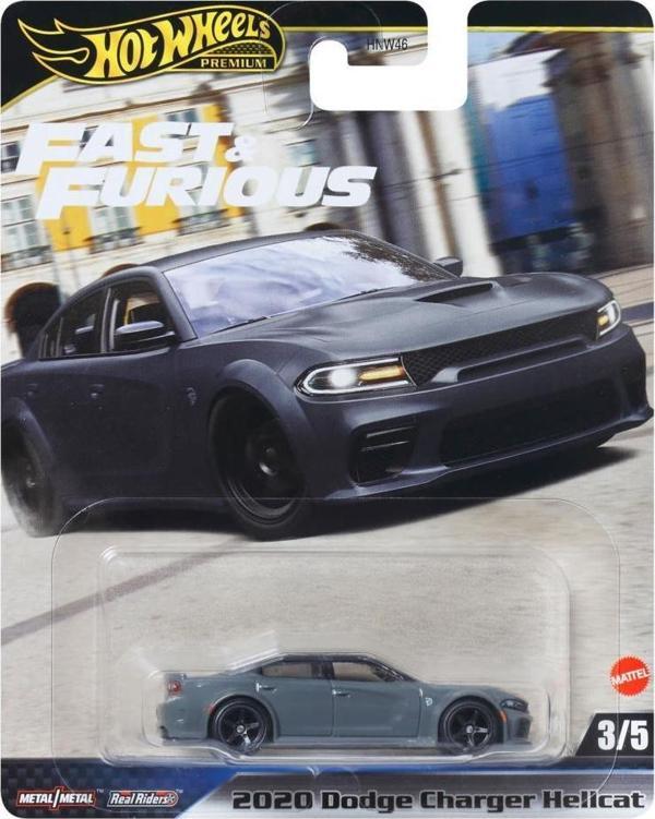 Hot Wheels Fast-Furious Premium Araba 2020 DODGE CHARGER HELLCAT  HNW46 - JBL96 - Image 1