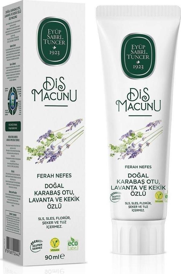 Doğal Karabaş Otu, Lavanta ve Kekik Özlü Diş Macunu 90 ml - Image 1