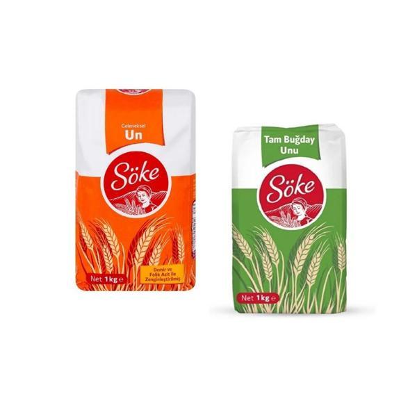 Söke 1 kg Tam Buğday Unu+ Söke 1 kg Un - Image 1