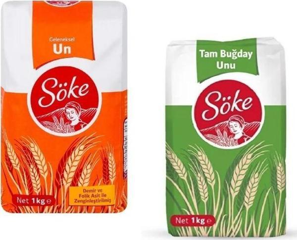 Söke 1 kg Tam Buğday Unu+ Söke 1 kg Un - Image 1