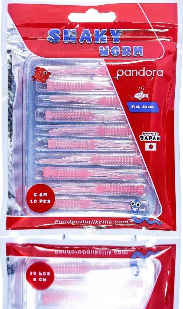 Pandora Shaky LRF Silicon 5cm 10'lu Renk: Pink - Image 1