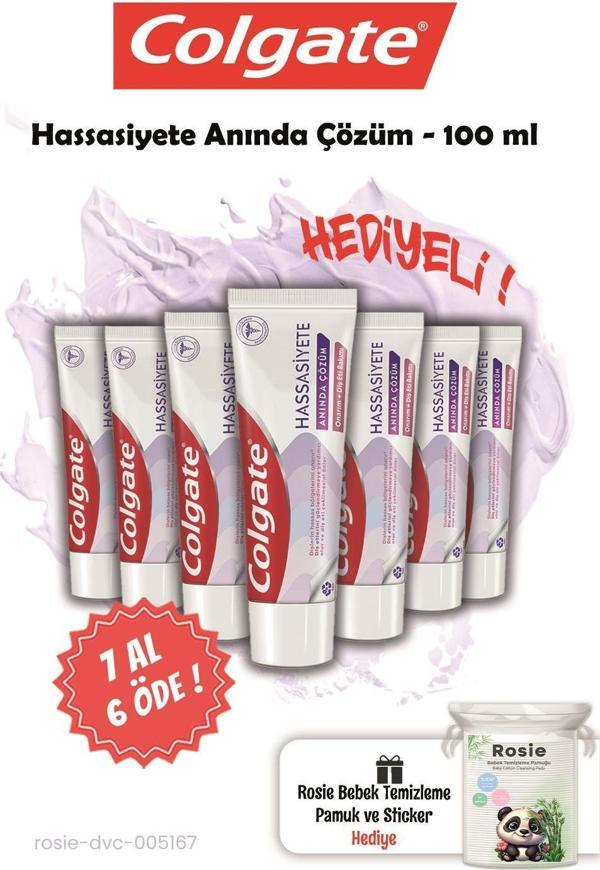 Colgate 7 AL 6 ÖDE Hassasiyete Anında Çözüm 100 ml ve Rosie Hediye - Image 1