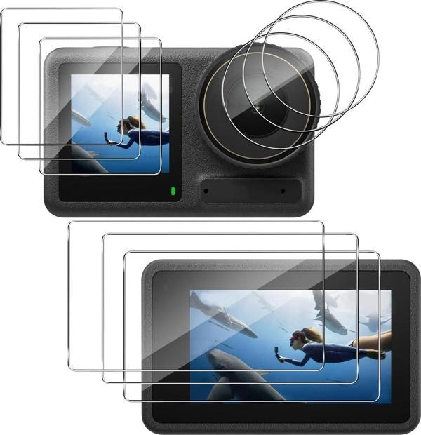 DJI Osmo Action 3 ve Action 4 ile uyumlu Ekran Koruyucu 9H Nano - Image 1