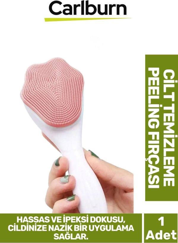 Özel Üretim Ergonomik Asılabilir Saplı Hassas İpeksi Doku Cilt Makyaj Temizleme Peeling Fırçası - Image 1
