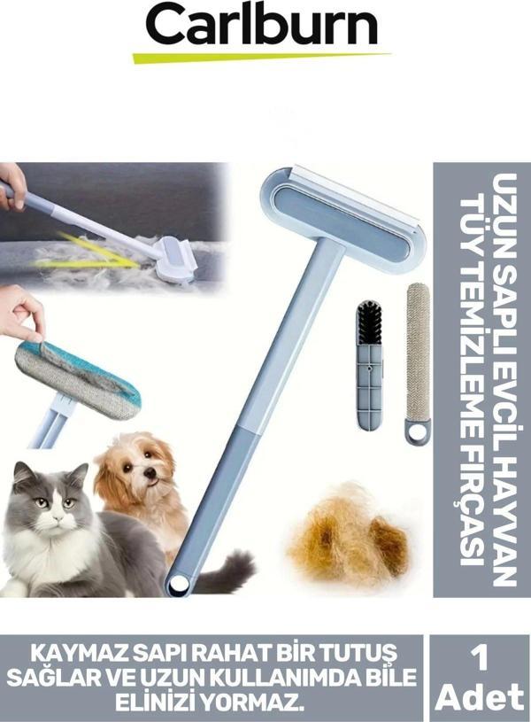 Özel Üretim Çift Taraflı Kaymaz Uzun Ergonomik Saplı Evcil Hayvan Kedi Köpek Tüy Temizleme Fırçası - Image 1