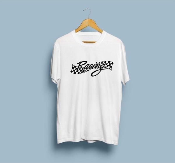 Oversize Racing yazılı formula1 f1 tasarım T-shirt - Image 1