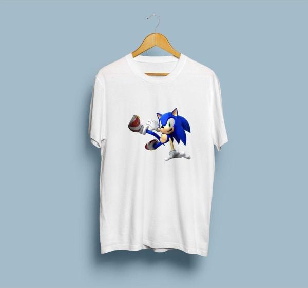 Oversize Sonic / Sonic Dash tasarımlı / baskılı unisex T-shirt - Image 1