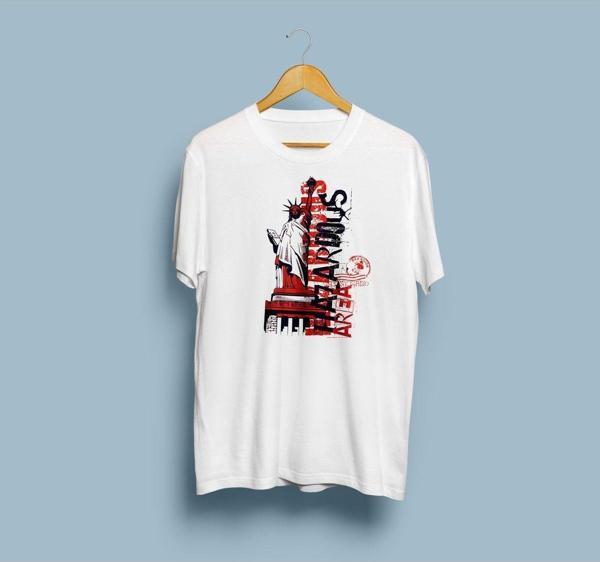 Oversize statue of lıberty unisex T-shirt - Image 1