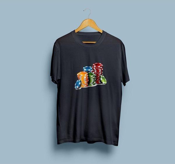 Oversize Poker çipleri unisex T-shirt - Image 1