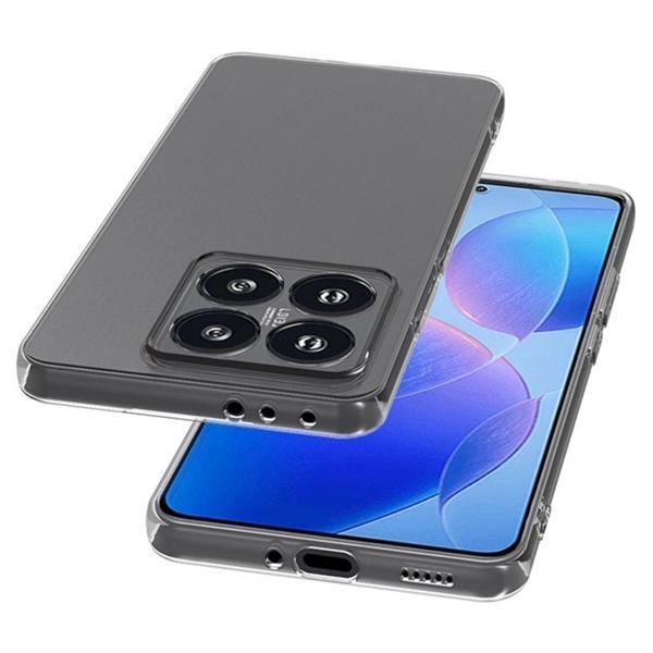 Xiaomi Mi 14T-14T Pro Uyumlu Kamera Korumalı Darbe Önleyici Ultra Slim TPU Şeffaf Silikon Kılıf - Image 1