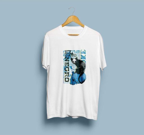 Oversize El Gato Negro Tasarımlı unisex T-shirt - Image 1