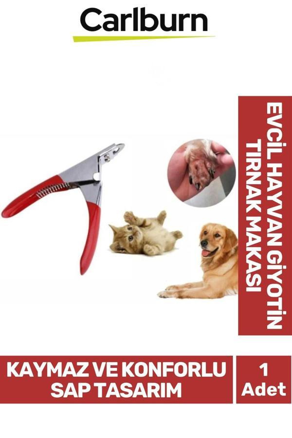 Premium Keskin Dayanıklı Bıçak Düz Hızlı Kontrollü Kesim Sağlayan Evcil Hayvan Giyotin Tırnak Makası - Image 1