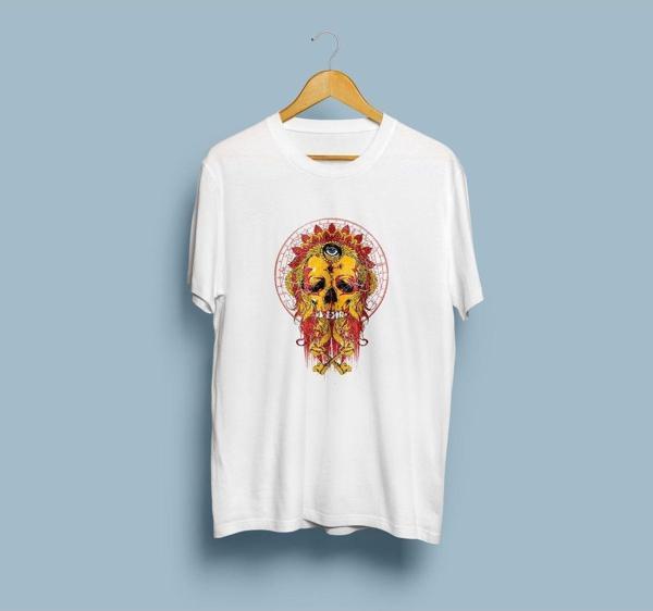 Oversize Kurukafa Dövme Unisex T-shirt - Image 1