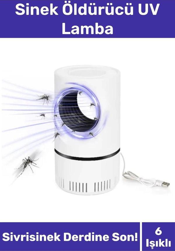 Premium Sessiz Yükseltmiş Güç 6 Uv Işık Elektrikli Uv Sinek Sivrisinek Haşere Öldürücü Lamba - Image 1