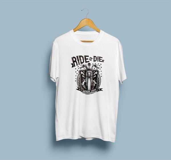 Oversize Ride of Die Motor klubü unisex T-shirt - Image 1