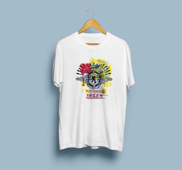 Oversize Your Highness Rotterdam baskılı T-shirt - Image 1