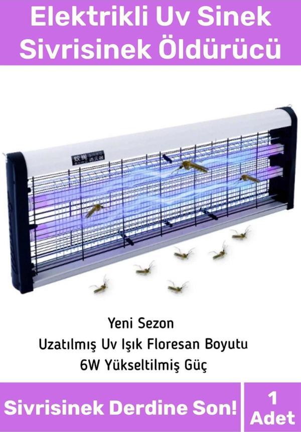 Premium Yükseltmiş Güç Çift Florasan Elektrikli Uv Zincirli Askılı Sinek Sivrisinek Öldürücü 2200V - Image 1