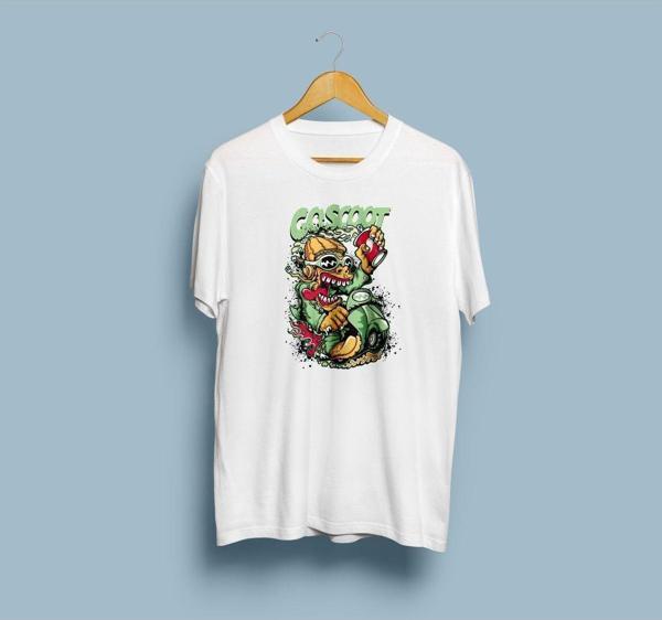Oversize Green Cacatus coscoot tasarımlı unisex T-shirt - Image 1