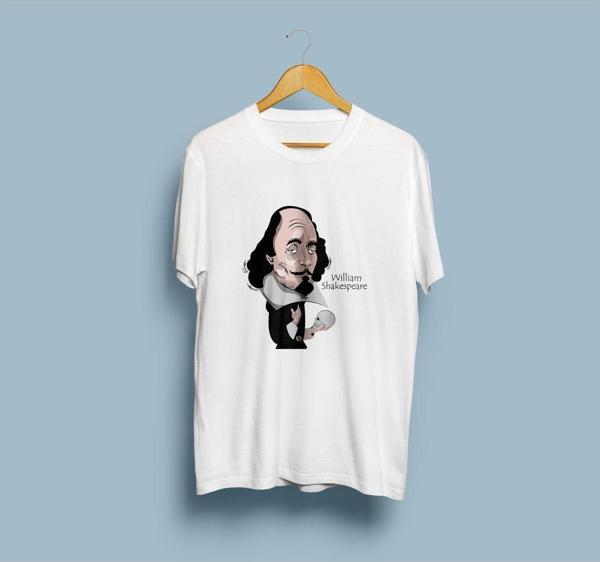 Oversize William Shakespeare Unisex T-shirt - Image 1