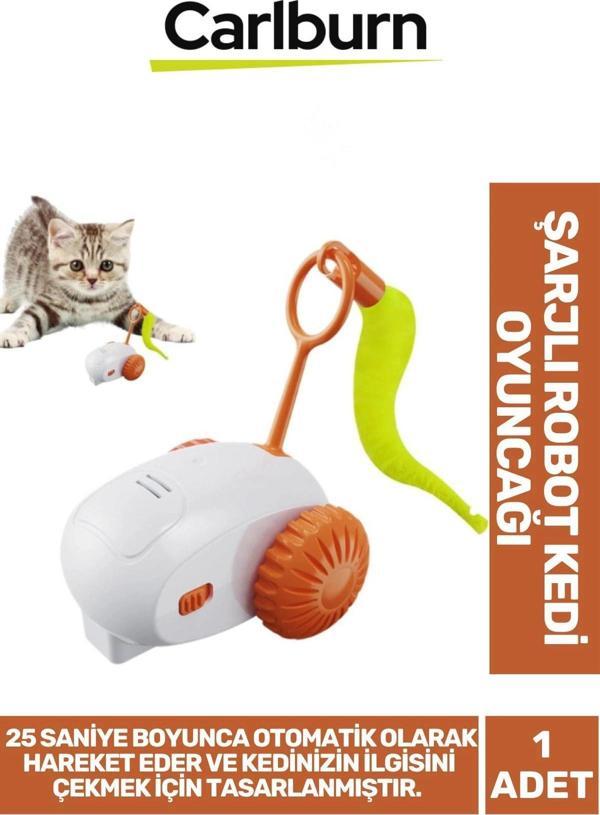 Özel Üretim İnteraktif Hafif Oyun Açma Kapama Düğmeli Dayanıklı Usb Şarjlı Robot Kedi Oyuncağı - Image 1
