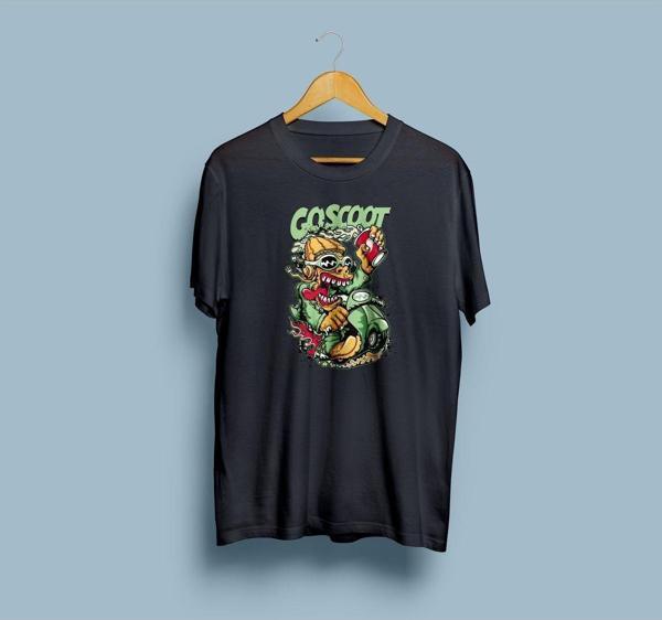 Oversize Green Cacatus coscoot tasarımlı unisex T-shirt - Image 1