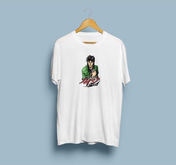 Oversize gyakkyou burai kaiji live action tasarımlı unisex T-shirt - Image 1