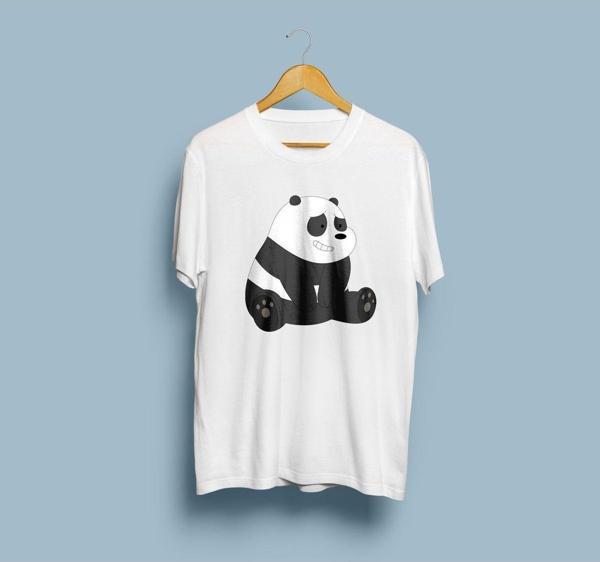 Oversize Panda Tasarım unisex T-shirt - Image 1