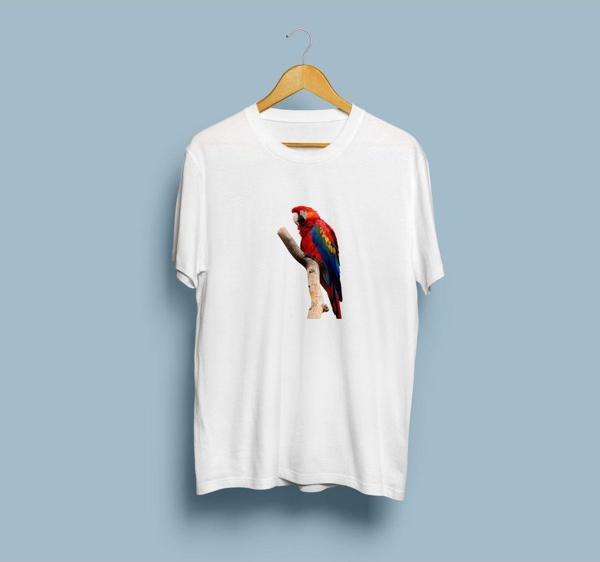 Oversize Papağan Tasarım unisex T-shirt - Image 1