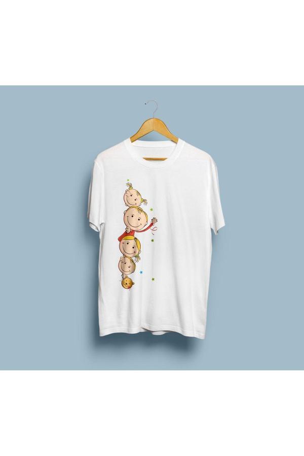 Oversize Charlie ve Lolanın bebekleri tasarım unisex T-shirt - Image 1