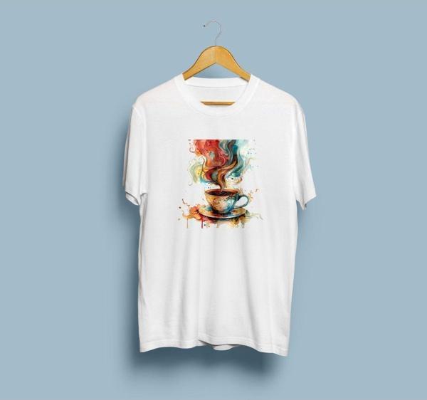 Oversize Rainbow Kahve Tasarım unisex T-shirt - Image 1