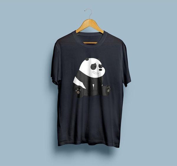 Oversize Panda Tasarım unisex T-shirt - Image 1
