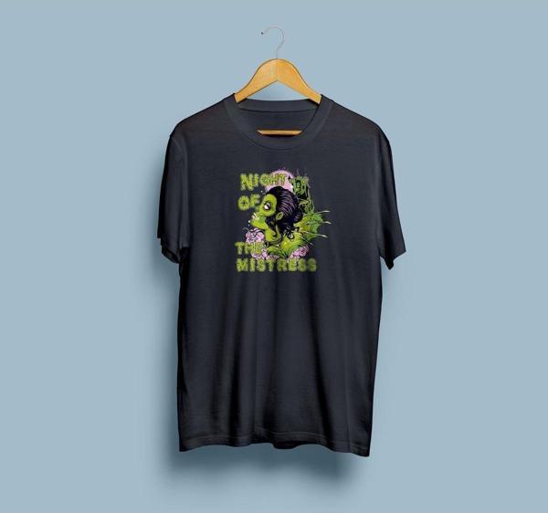 Oversize Night Of The Mistress Tasarım unisex T-shirt - Image 1
