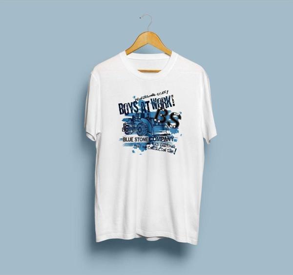 Oversize Boys at Work Tasarım Unisex T-shirt - Image 1