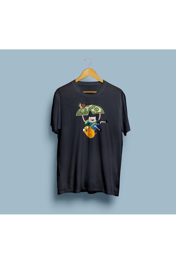 Oversize Finn ve Jake 2 Tasarım Unisex T-shirt - Image 1