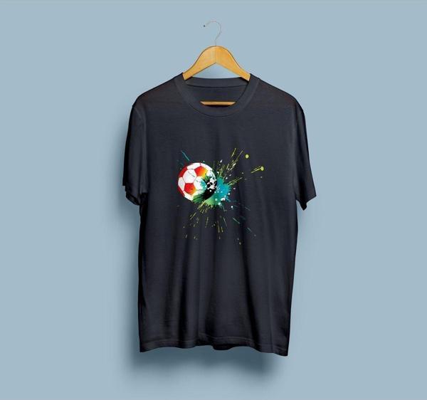 Oversize Futbol Topu Tasarım Unisex T-shirt - Image 1