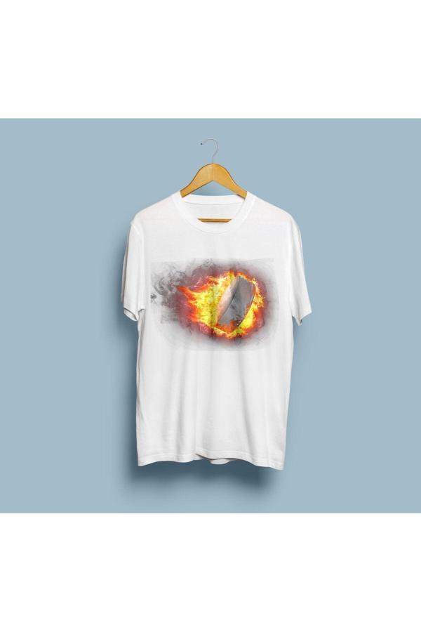 Oversize Burning Ball Tasarım Unisex T-shirt - Image 1