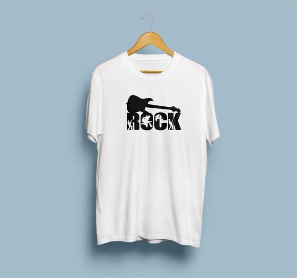 Oversize Rock yazılı / tasarımlı unisex T-shirt - Image 1