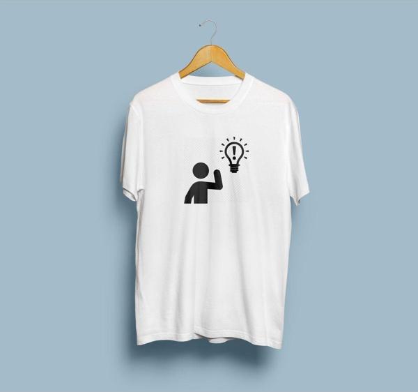 Oversize Ampulde sorun var desenli unisex T-shirt - Image 1