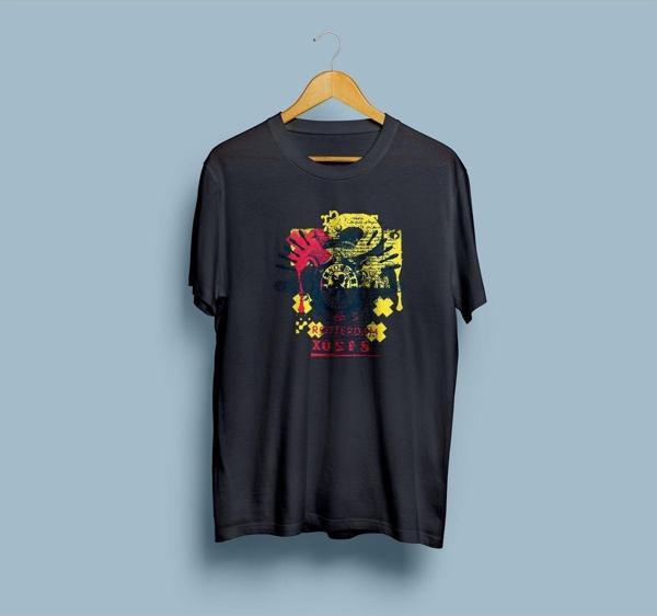 Oversize Your Highness Rotterdam baskılı T-shirt - Image 1