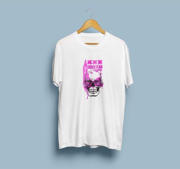 Oversize Hooligan Tasarım T-shirt - Image 1
