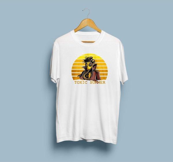 Oversize Toxic Summer Tasarımlı unisex T-shirt - Image 1