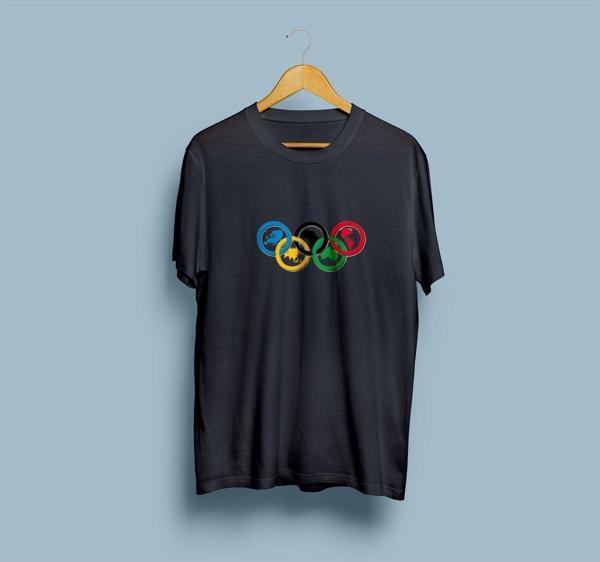Oversize Kıtalar/continents tasarımlı unisex T-shirt - Image 1